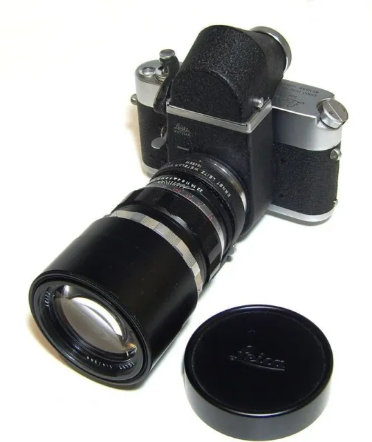 Leica MDa ( Leica M4 sans télémètre) avec visoflex et Telyt 200 mm /4