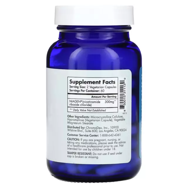 TRU NIAGE, Nicotinamid-Ribosid, 150 mg, 120 pflanzliche Kappen - am besten von: 10/2026 2