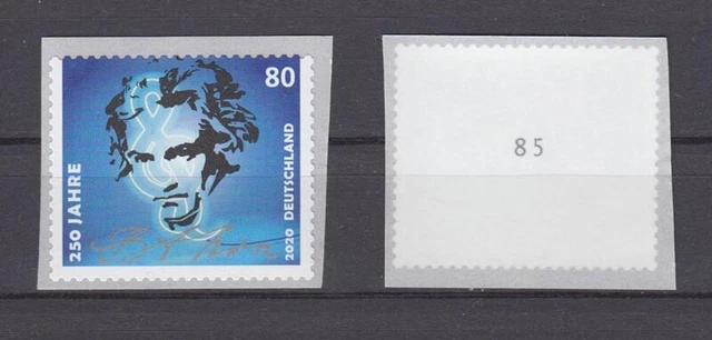 Bund 3520 SB RM ungerade Nummer Folienblatt Beethoven 250 Jahre 80 Cent **