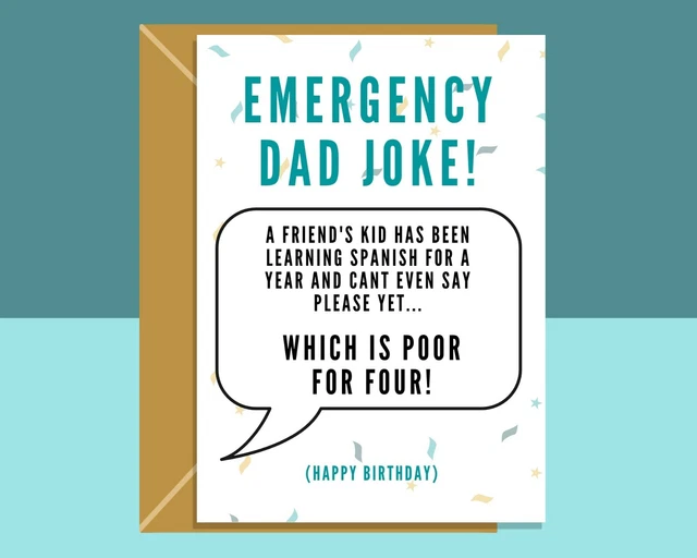LUSTIGE GEBURTSTAGSKARTE FÜR Papa Papa Witze Ideale Karte zum