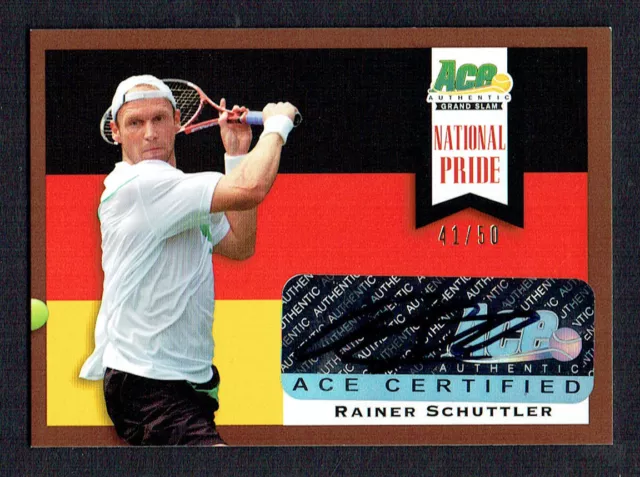 Rainer Schuttler signed autograph auto 2013 Ace Authentic National Pride 41/50