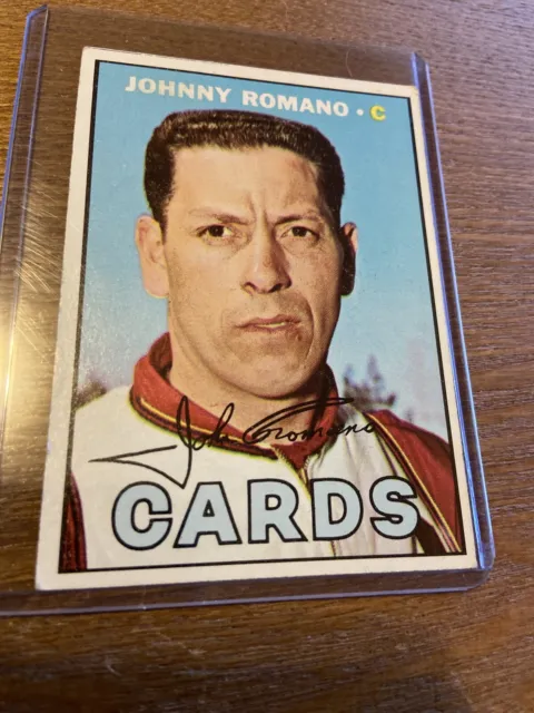 1967 Topps #196 Johnny Romano St Louis Cardinals Vintage Baseball Card (r)