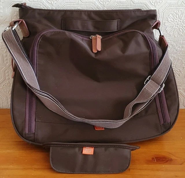 Pacapod Baby Changing Overnight Pushchair Bag Brown Long Strap Unisex