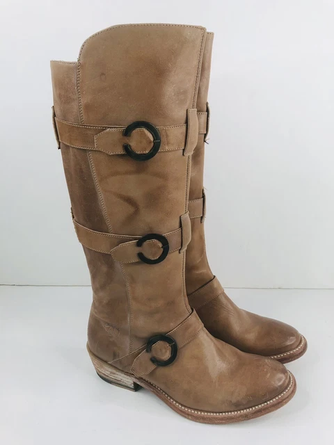 Ariat Women’s Tall Buckle Cowboy/Western Boots US 7B Light Brown Horseshoe