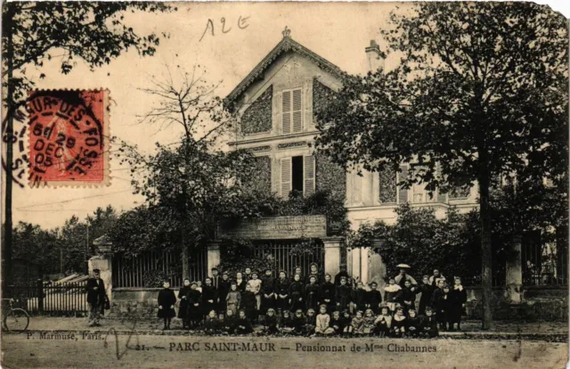 CPA AK Parc St-MAUR - boarding school of Mrs. Chabannes (390474)