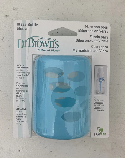 Dr Brown's Glass Bottle silicone SLEEVE For 4 oz. Embossed Bottle  BPA Free