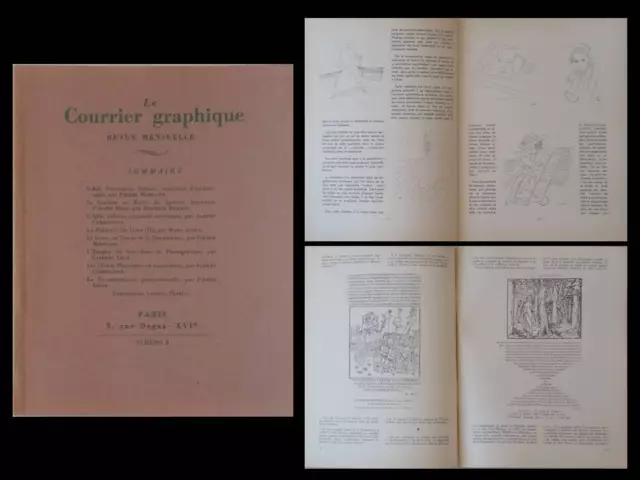 LE COURRIER GRAPHIQUE n°3 1937 TAKAL, ALFA, LIVRE