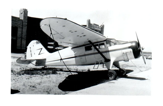 Stinson Reliant Gull Wing Airplane VTG Photo 5x3.5 N16104 Riddle Air Lines Miami