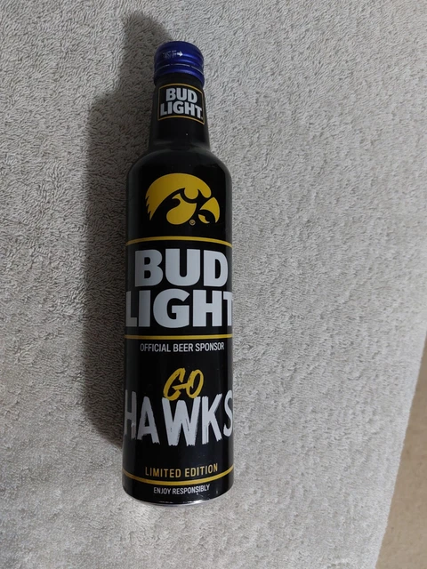 Bud Light Go Hawks Limited Edition Aluminum Bottle