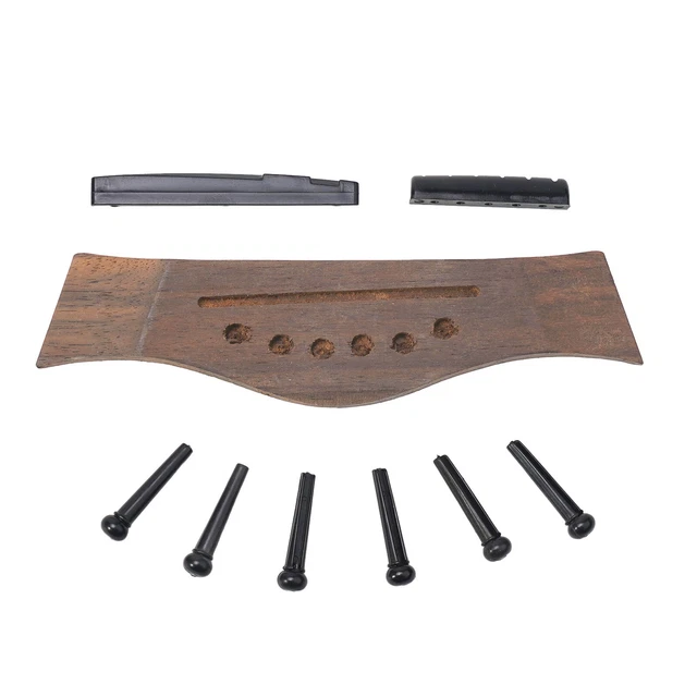 Dilwe Cordier de Pont de Guitare, chevalet de Base en Palissandre avec