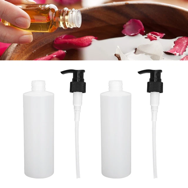 2pcs 250ml Massage Oil Dispenser Refillable Reusable Cream Shampoo Pump Disp Esp