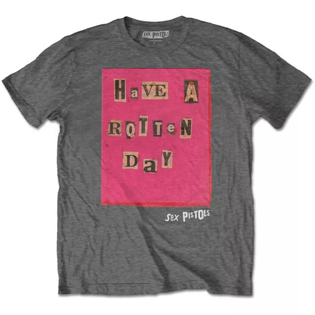 Sex Pistols 'Rotten Day' (Grey) T-Shirt - NEW & OFFICIAL!
