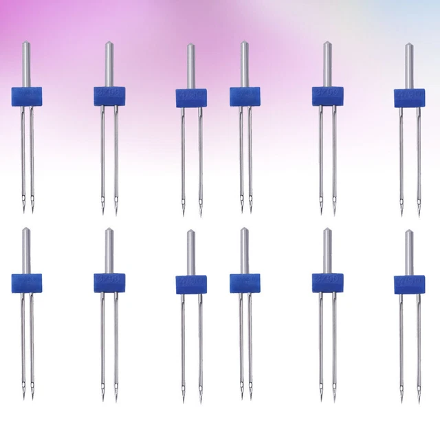 12 PIEZAS Accesorios de máquina de coser de repuesto azul para aguja de coser