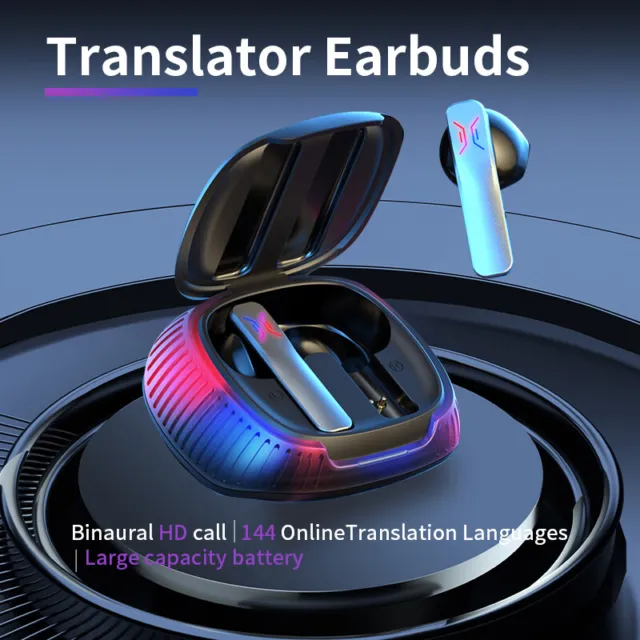 144 Language Translator Earbuds Instant Voice Translator Wireless Device 2