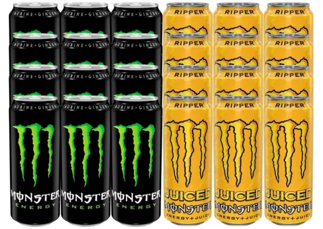 Monster Energy Mix  ( 12 x 500 ml Classic & 12 x 500 ml  Monster Ripper )