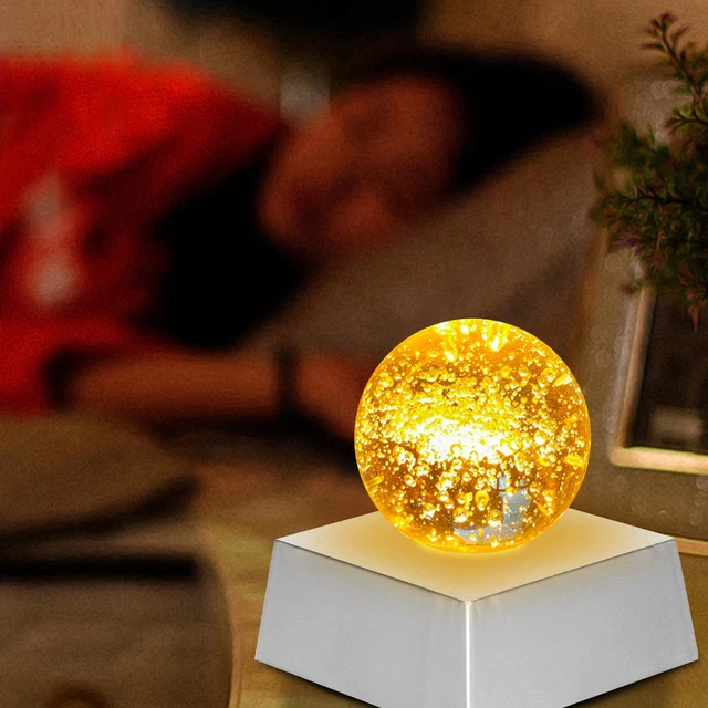 SMALL TRAPEZOID CRYSTAL Tower Light Base 7 Color Changing Lamp £6.91 ...