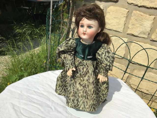 Très Belle Poupée ancienne signée Jean Boyer n°2  ,Limoges, Tête Porcelaine 30cm