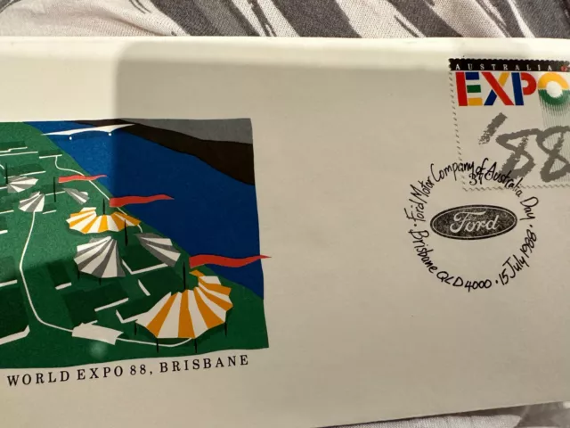 Australia FDC 1988 World Expo 88 Brisbane Ford Motors Day