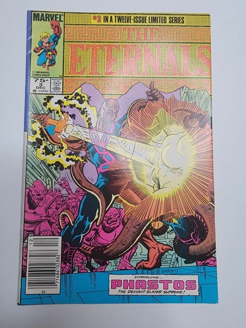 The Eternals #3 December 1985 Phastos Marvel Comics Boarded Comic Book