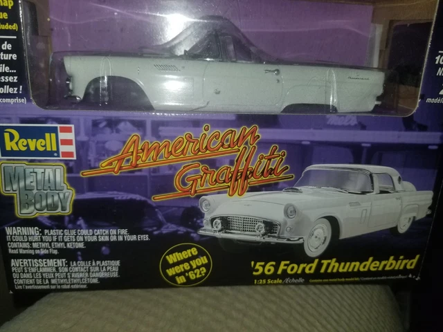 Revell 1/25 American Graffiti '56 Ford Thunderbird METAL BODY Model Kit. #1512
