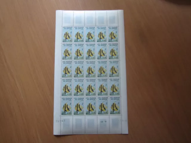 Feuille Timbres Cote Francaise Des Somalis N° 293 - Poisson