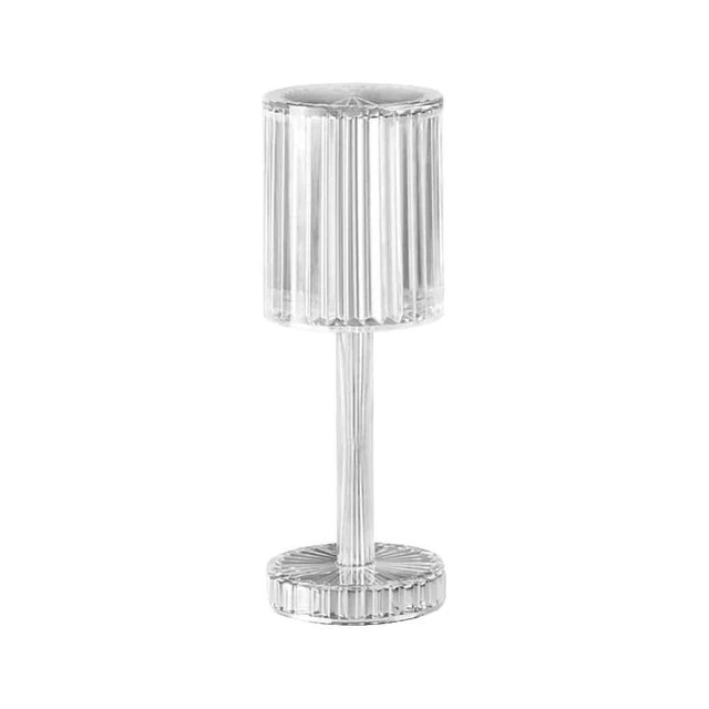 Lampada da tavolo touch senza fili ricaricabile effetto cristallo bar ristorante