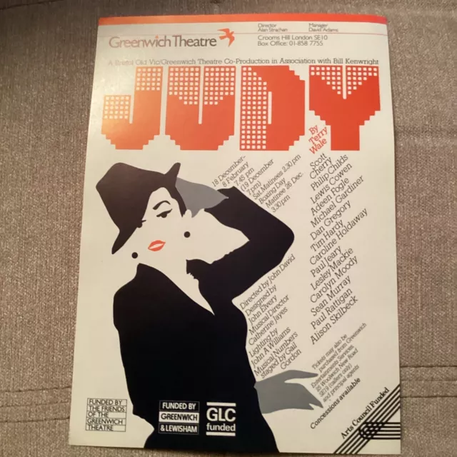 GREENWICH THEATRE Flyer JUDY