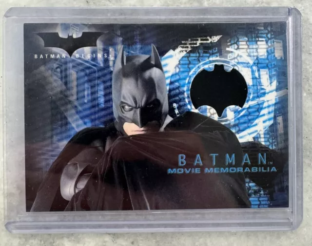 2005 Topps Batman Begins Movie Memorabilia AUTHENTIC Batman Cape Christian Bale