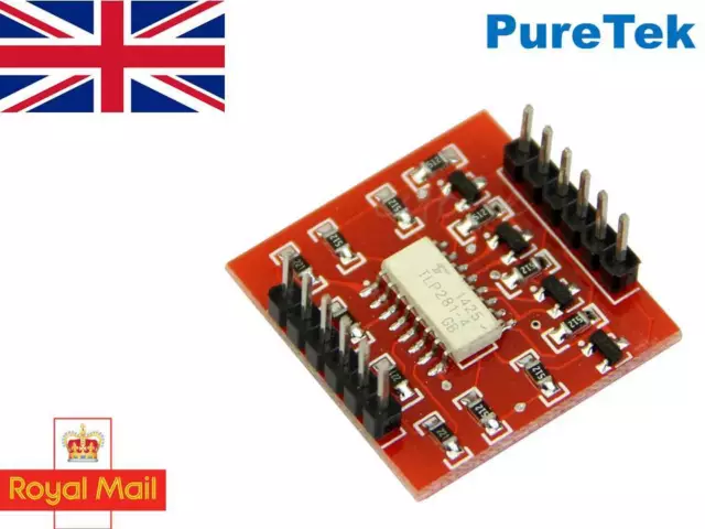 TLP281, 4 channel opto-isolator breakout for Arduino, optoisolator, optocoupler