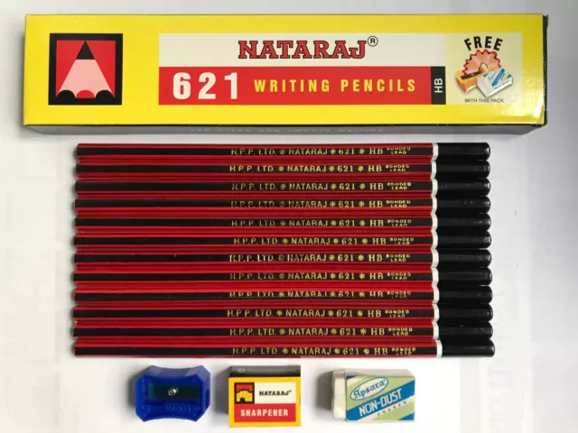 3 Paper Mate Mirado Black Warrior Pencils Black HB #2 12 Count X-Acto  Sharpener