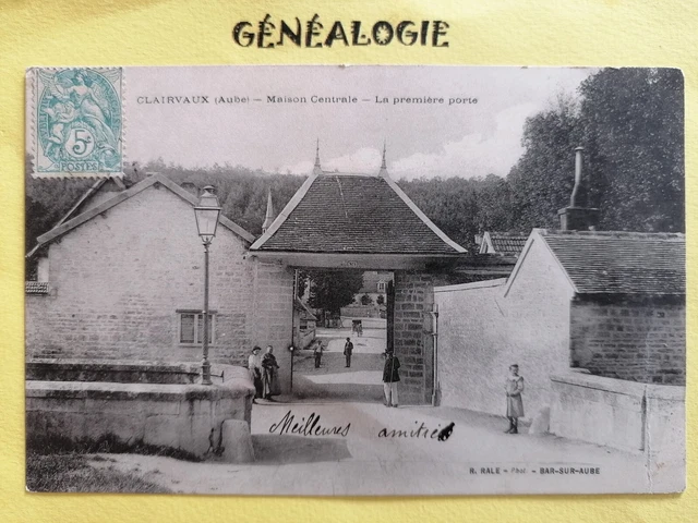 Antique 1905 CLAIRVAUX PRISON Dawn the 1st Door Animated Postcard