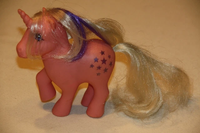 Figurine My Little Pony Hasbro 1984 - Pinwheel Rainbow Unicorn - Bon état