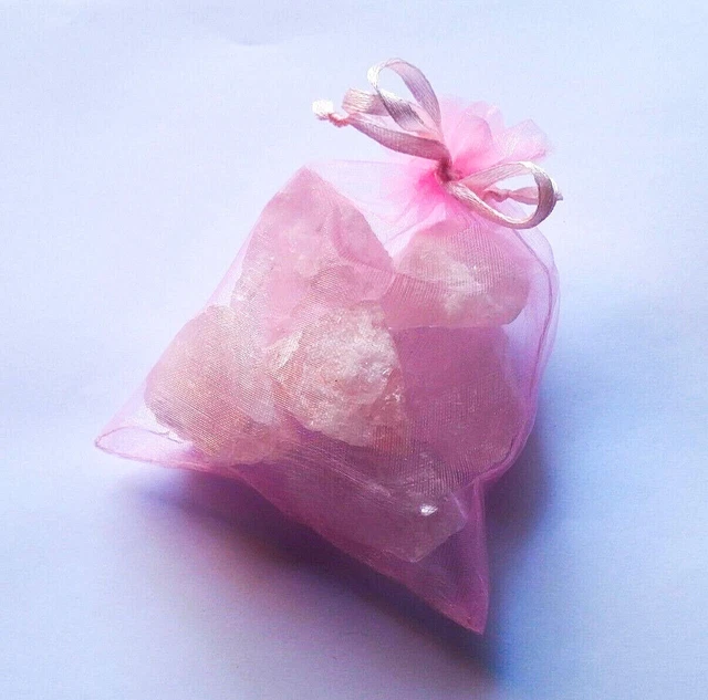 Raw Rose Quartz Crystals - Natural Rough - Heart Chakra Crystal