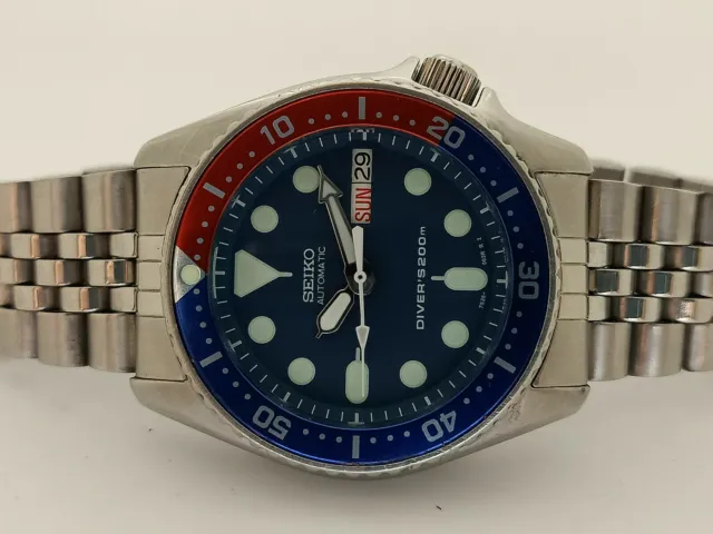 LOVELY BLUE MODDED Seiko 7S26-0030 Skx013 Automatic Mens Watch Sn 440325  EUR 210,63 - PicClick FR
