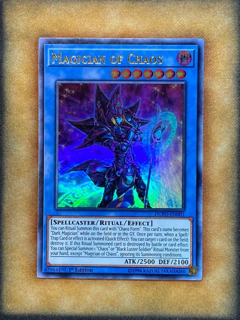Dark Magician Yu-Gi-Oh! Japanese Card  Magician Of Black Chaos, Ultra  Rare, Lightly Played Yugioh Deck