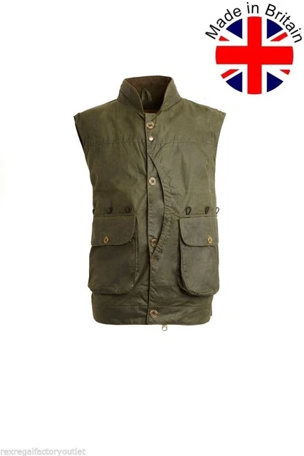 MENS LEWIS CREEK Marshfield Wax Vest Waistcoat Hunting Shooting