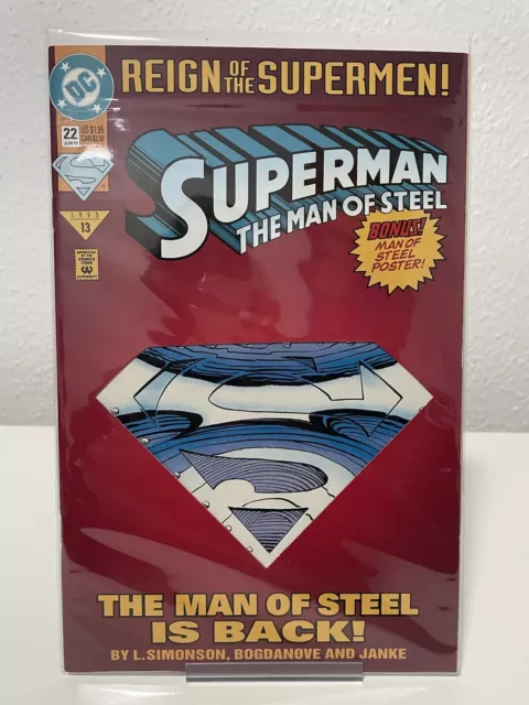 Superman The Man Of Steel #22 Comic Heft US DC Comics Top bagged and Boarded