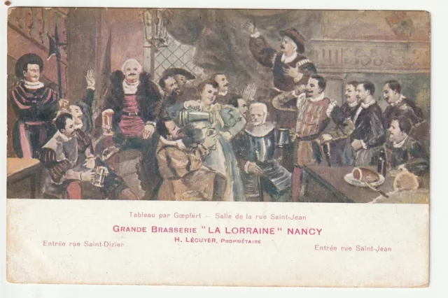 NANCY - Meurthe & Moselle - CPA 54 - Grande Brasserie la Lorraine rue St Jean