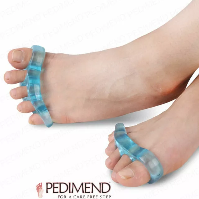 PEDIMEND Five Finger Half Foot Socks - Yoga Socks Cotton Toe Separators -  1PAIR
