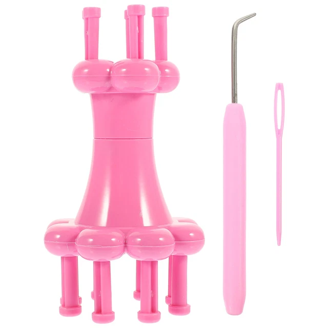 Dispensador de husillo de hilo de bobinador de plástico hágalo usted mismo herramienta de tejido carrete manivela manual
