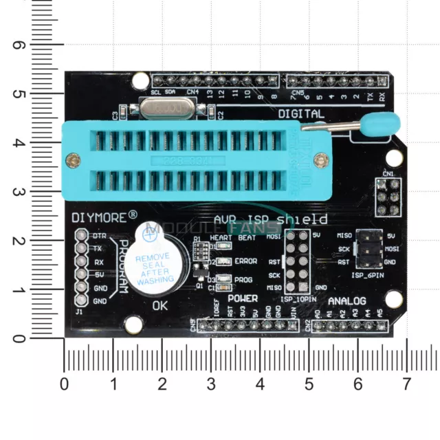 AVR ISP Shield Burning Burn Bootloader Programmer for Arduino UNO R3 US