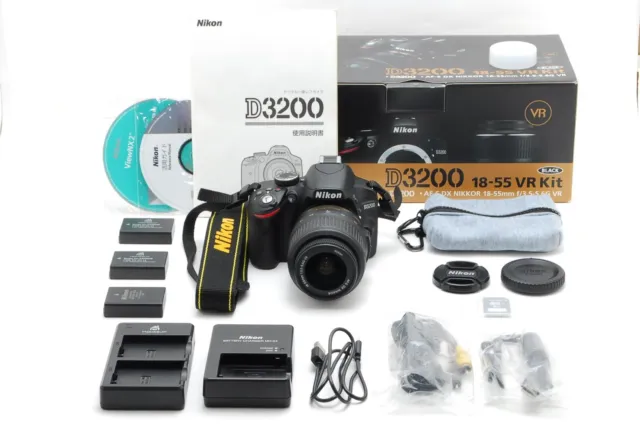 [Top Mint w/Box] Nikon D3200 Digital SLR DSLR w/AF-S 18-55mm VR Lens Kit Japan