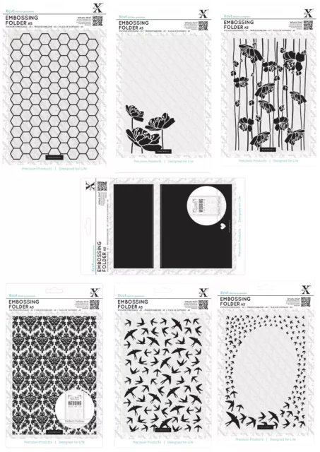 1 Xcut DIN A5 Prägeschablone EMBOSSING FOLDER extra groß XL für Stanzgeräte