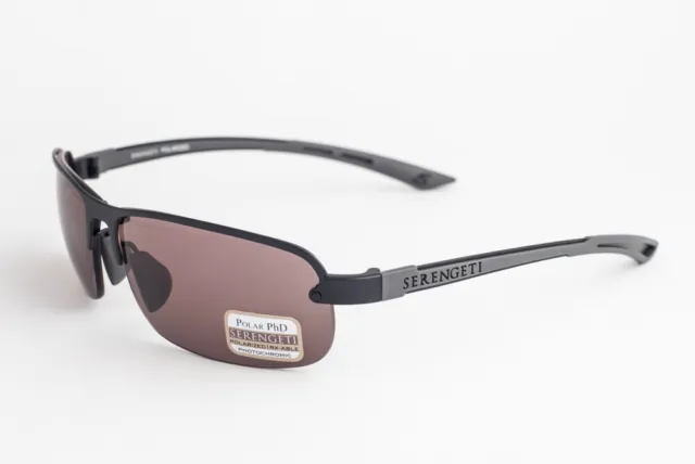 Serengeti STRATO Satin Black / Polarized Phd Sedona Sunglasses 7681 64mm
