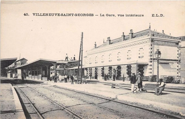 Cpa 94 Villeneuve Saint Georges La Gare Interior View