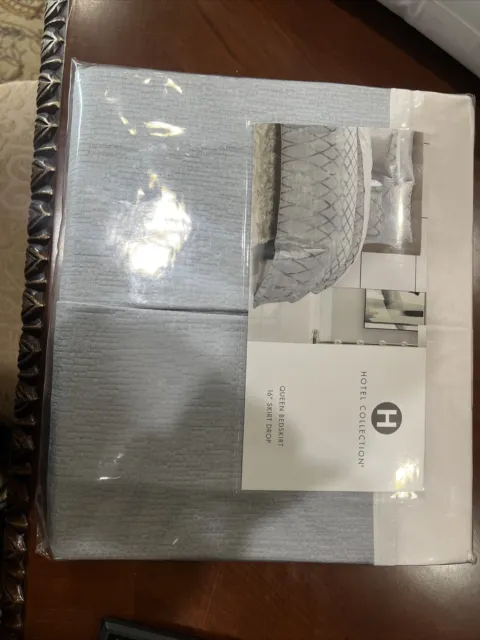 Hotel Collection Silver Fern Queen Bedskirt New