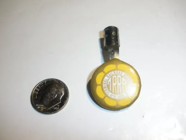 Rare TRRA Terminal Railroad Illinois  Pencil Pocket Holder Clip 50s topper
