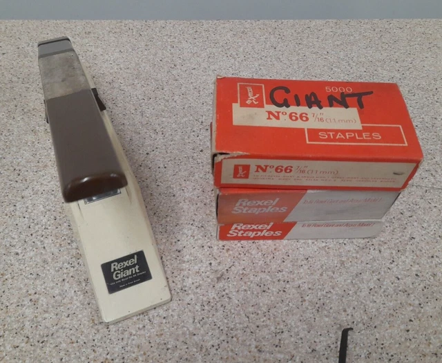 Rexel Giant Stapler Made In The Uk Heavy Duty Stapling Machine Number 66 Staples