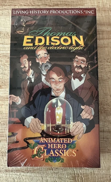 VINTAGE ANIMATED HERO Classics Thomas Edison Animation VHS NEW SEALED VINTAGE ANIMATED HERO Classics Thomas Edison Animation VHS NEW SEALED