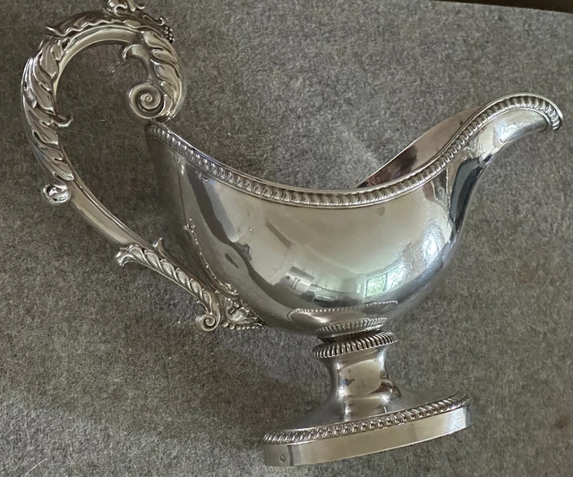 FRENCH STERLING SILVER SAUCE BOAT NEOCLASSICAL EARLY 19th CENTURY 